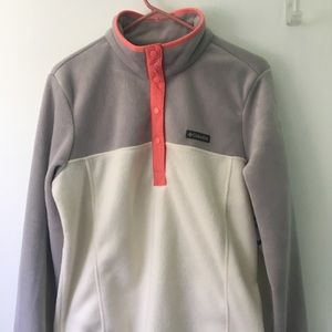 Columbia snap neck pullover fleece Large